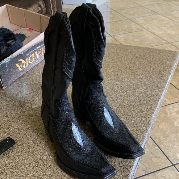 cuadra | Shoes | Black Stingray Boots 